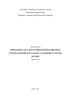 Trend rezultata kinantroploških obilježja učenika predmetne nastave u razdoblju od 2010.-2020.