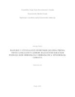 prikaz prve stranice dokumenta Razlike u učestalosti sportskih ozljeda prema vrsti i lokalitetu  između različitih igračkih pozicija kod odbojkaša i odbojkašica seniorskog uzrasta